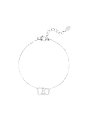 Linked luck bracelet - Silver color h5 