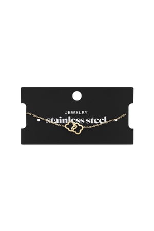 Linked luck bracelet - Gold color h5 Picture3