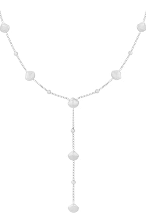 Shell serenade ketting - Zilver kleur h5 