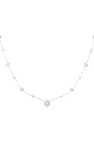 Basic party necklace - Silver color h5 