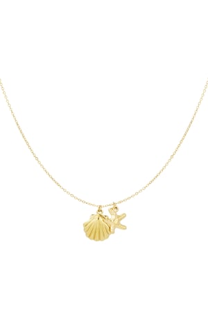 Beach glow necklace - Gold color h5 