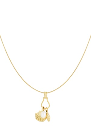 Shell secrets necklace - Gold color h5 