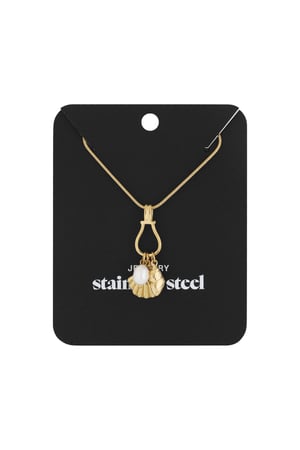 Shell secrets necklace - Gold color h5 Picture3