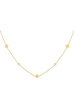 Gleaming luck necklace - Gold color h5 