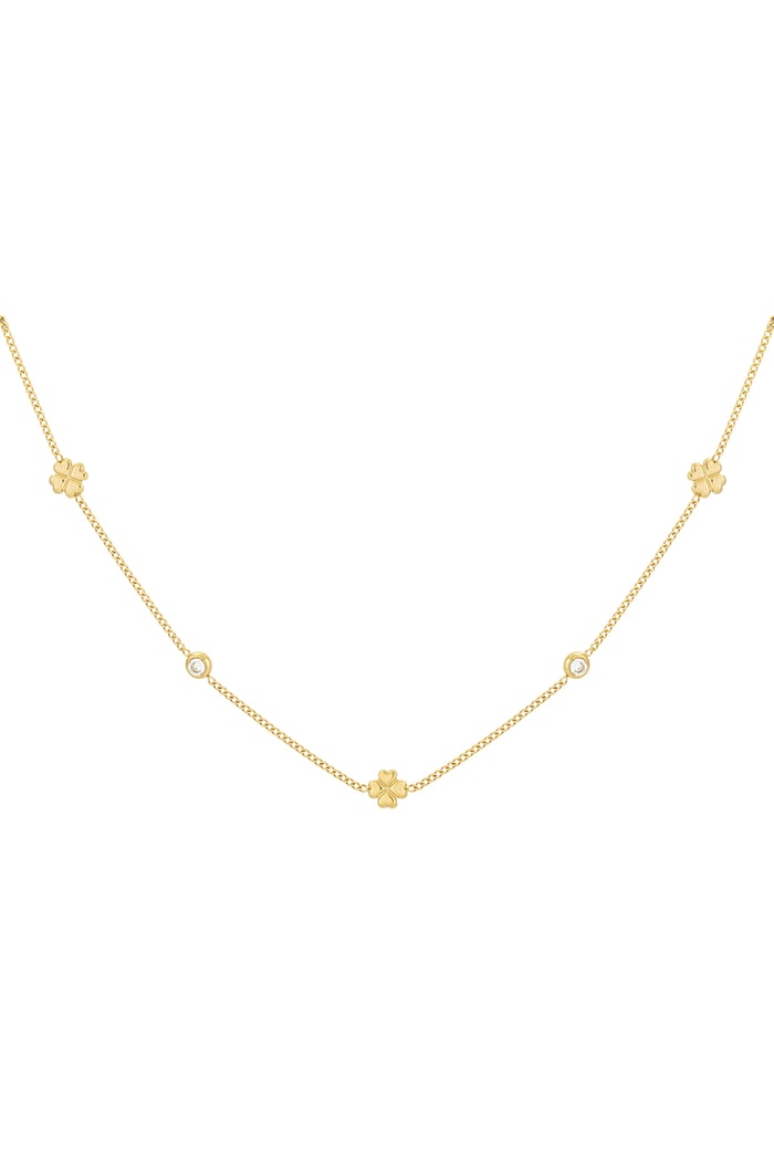 Gleaming luck necklace - Gold color 