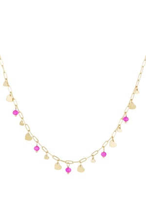 full of love necklace - pink Gold color h5 