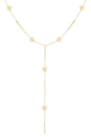 Collier coeur simple - Couleur or h5 