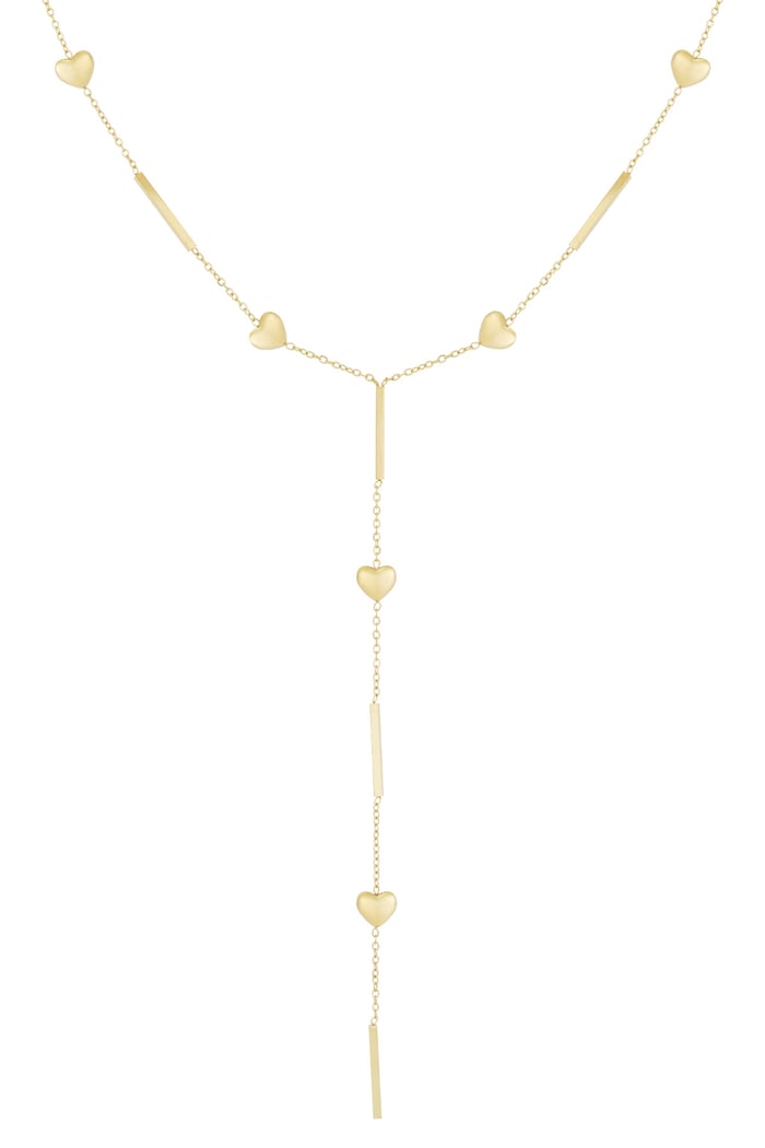 Collier coeur simple - Couleur or 