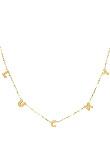 Lucky necklace - Gold color