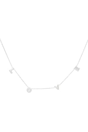 Collier Love - Couleur argent h5 