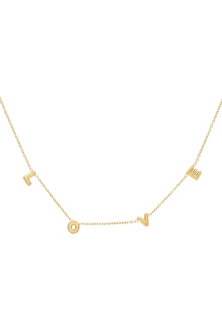 Love necklace - Gold color 2