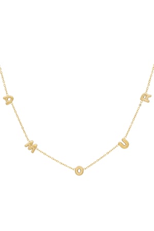 Amour necklace - Gold color h5 