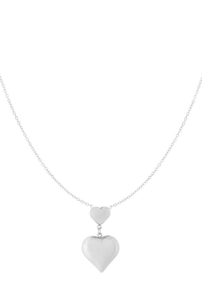 Collier Double Love - argent 