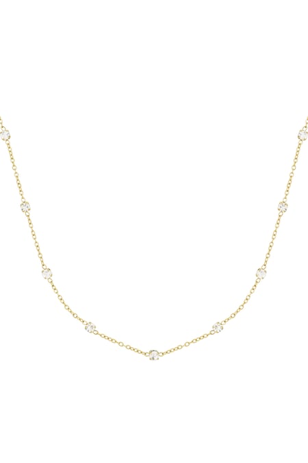 Diamond whisper necklace - Gold color 2