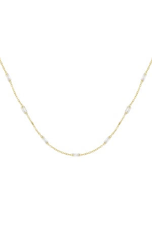 Diamond glow necklace - Gold color h5 