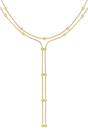 Dotty delight necklace - Gold color h5 