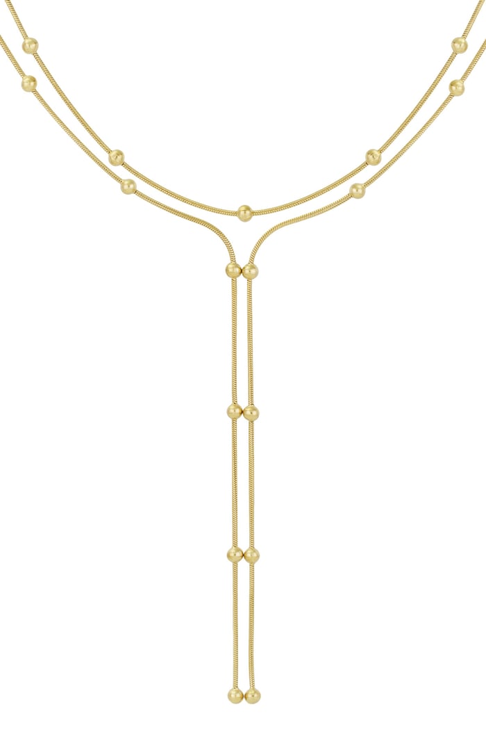 Dotty delight necklace - Gold color 