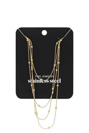 Dotty layers necklace - Gold color h5 Picture3