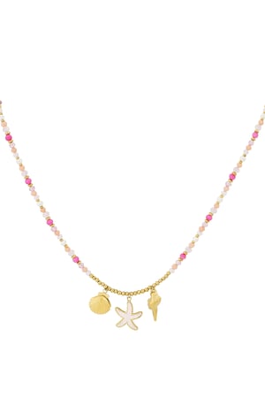 Necklace pink sea babe - Rose gold color h5 