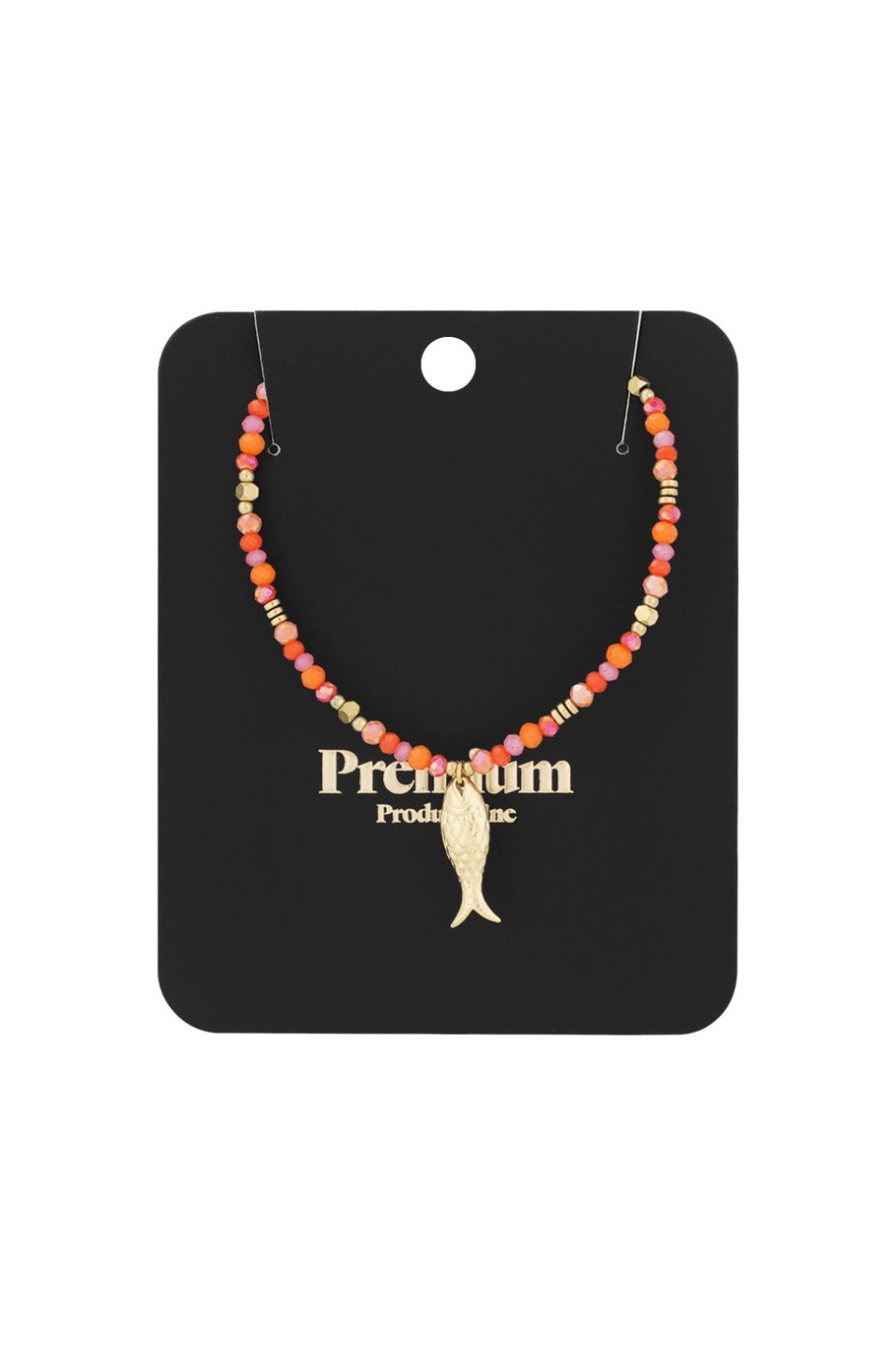 Fish & beads necklace - Fuchsia h5Picture3