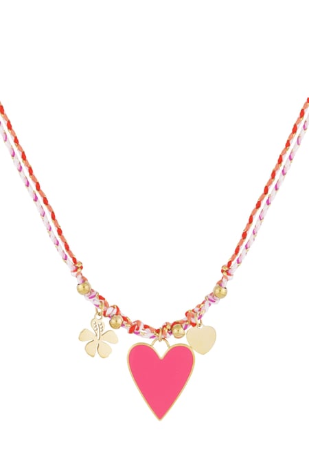 Happy Summer Girl necklace - pink