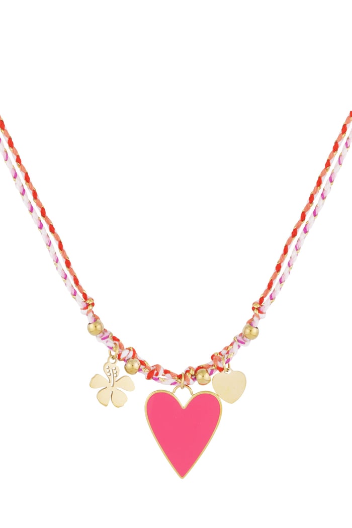 Happy Summer Girl necklace - pink 