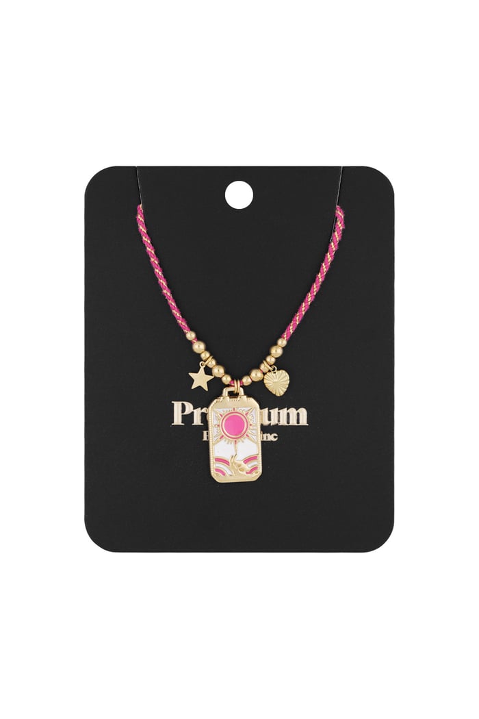 Eclipse Charm Necklace - Pink Gold color Picture3