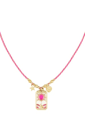 Eclipse Charm Necklace - Pink Gold color h5 