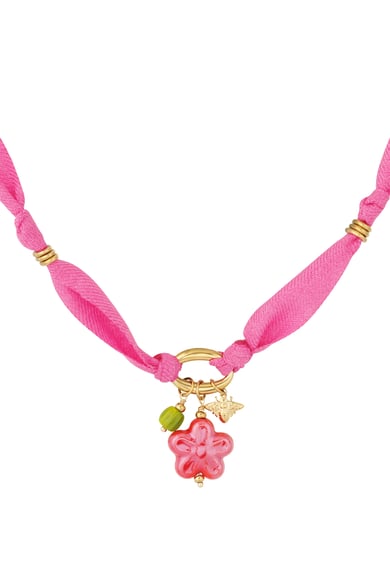 Flower Necklace - Fuchsia h5 