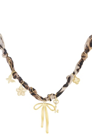 Leopard Trendy necklace - Gold color h5 