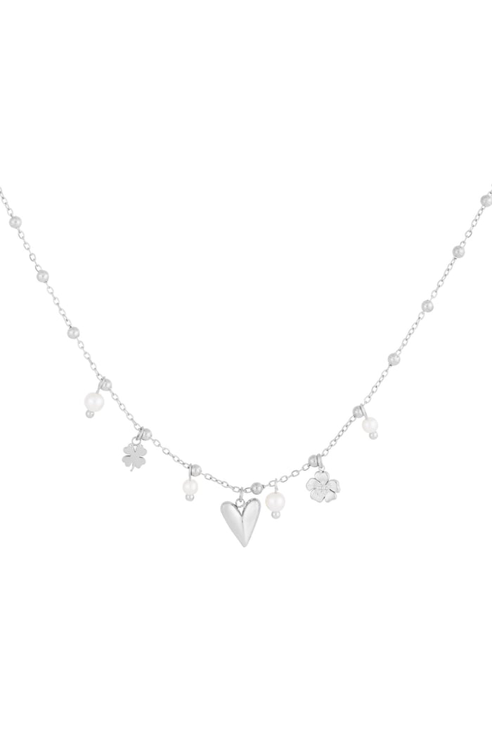 Lucky Girl Necklace - Silver color 