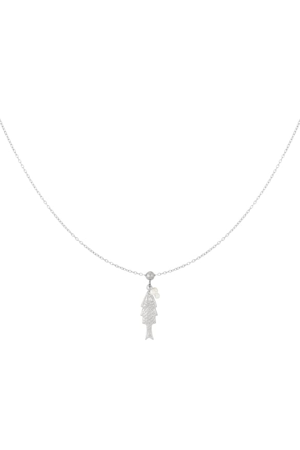 Fishy Necklace - Silver Color