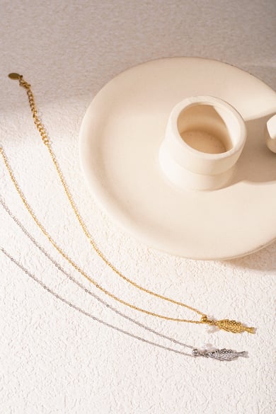 Fishy Necklace - Gold Color h5 Picture5