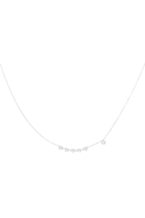 Collier étoiles brillantes - Couleur argent h5 