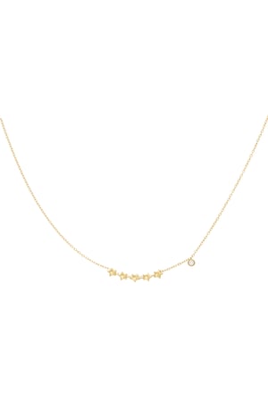 Shining stars necklace - Gold color h5 