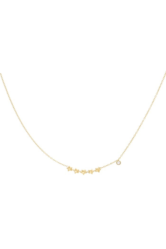 Shining stars necklace - Gold color 