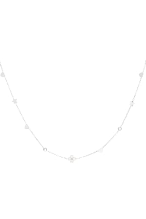 Gleaming wish necklace - Silver color h5 