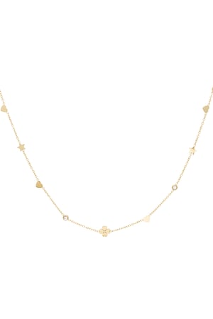 Gleaming wish necklace - Gold color h5 