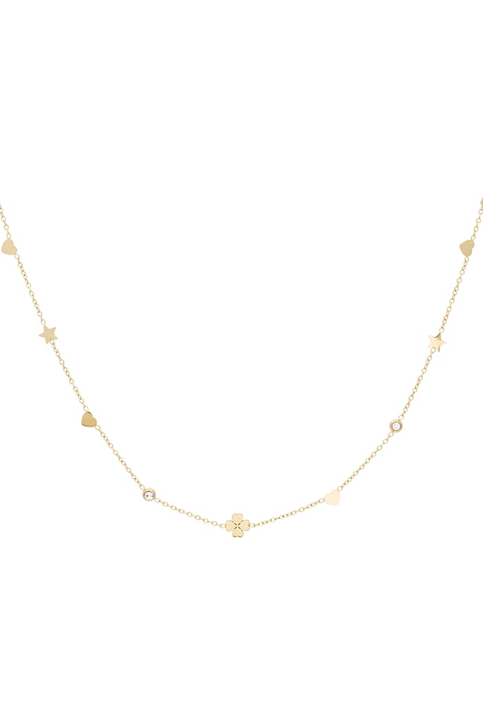 Gleaming wish necklace - Gold color 