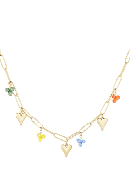 Collana con ciondolo amore primario - Colore oro