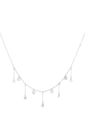 Necklace all day coin - Silver color h5 