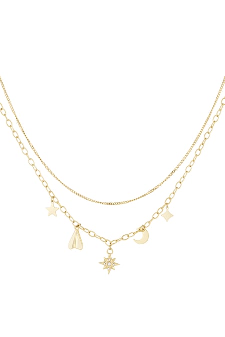 Timeless charms necklace - Gold color 2