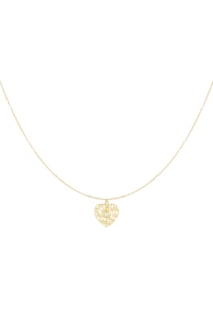 True heart necklace - Gold color h5 