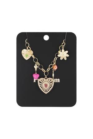 Charm necklace heart jam - Gold color h5 Picture3