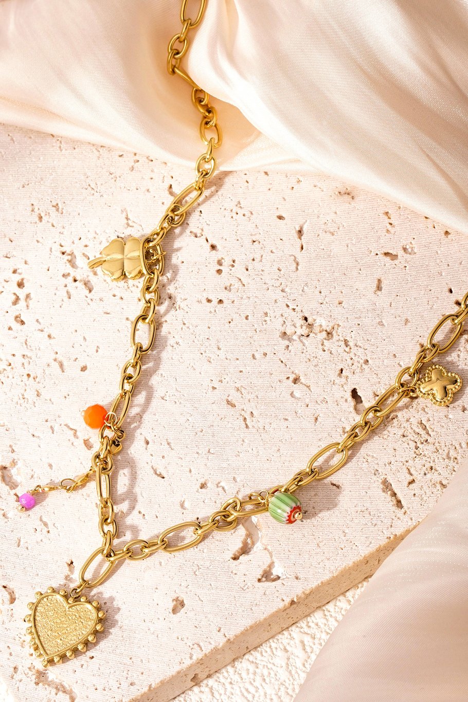 Golden Vibes Necklace - Gold Color Picture4