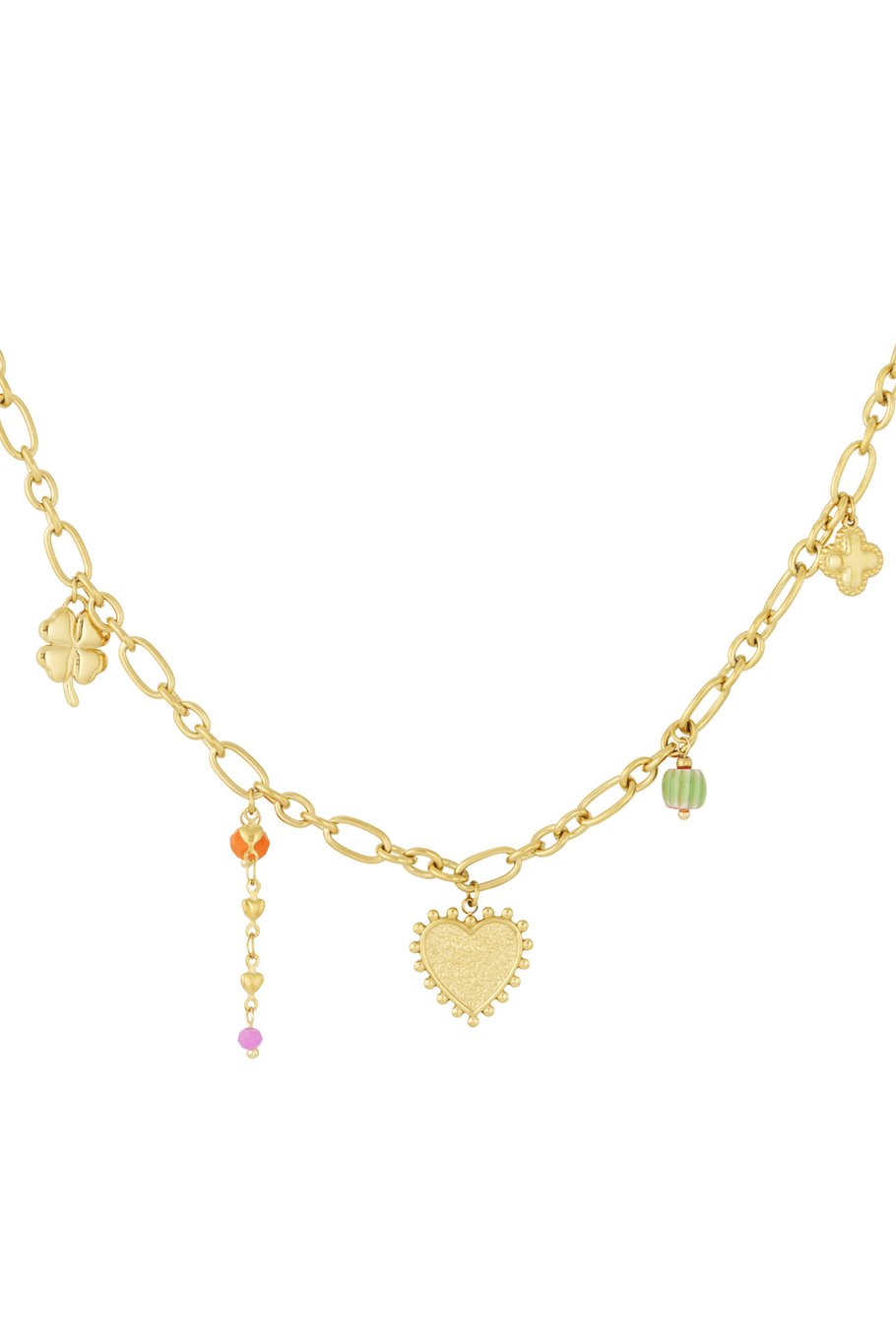 Golden Vibes Necklace - Gold Color 