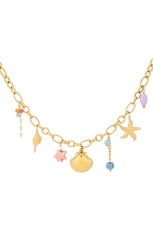 Collier fête en mer - Couleur or h5 