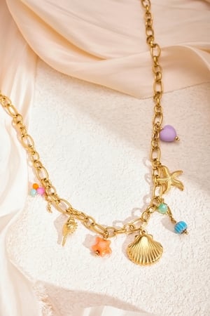 Necklace party at sea - Gold color h5 Picture4