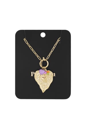 Collana con ciondolo lovebook - Colore oro h5 Immagine2