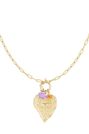 Collana con ciondolo lovebook - Colore oro h5 